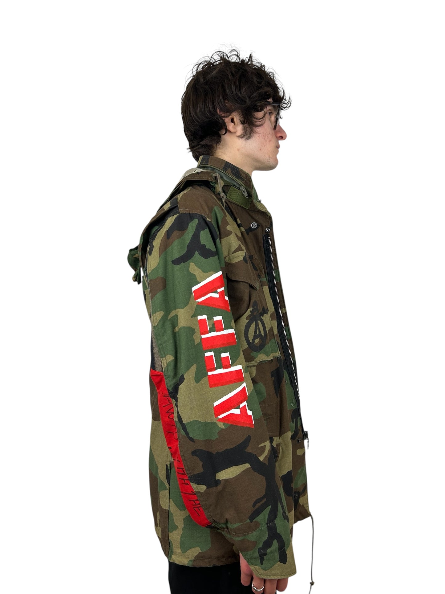 1993 A.F.F.A Custom Stencil 1 OF 1 MA-1 Bomber Bootleg/Reproduction (L)