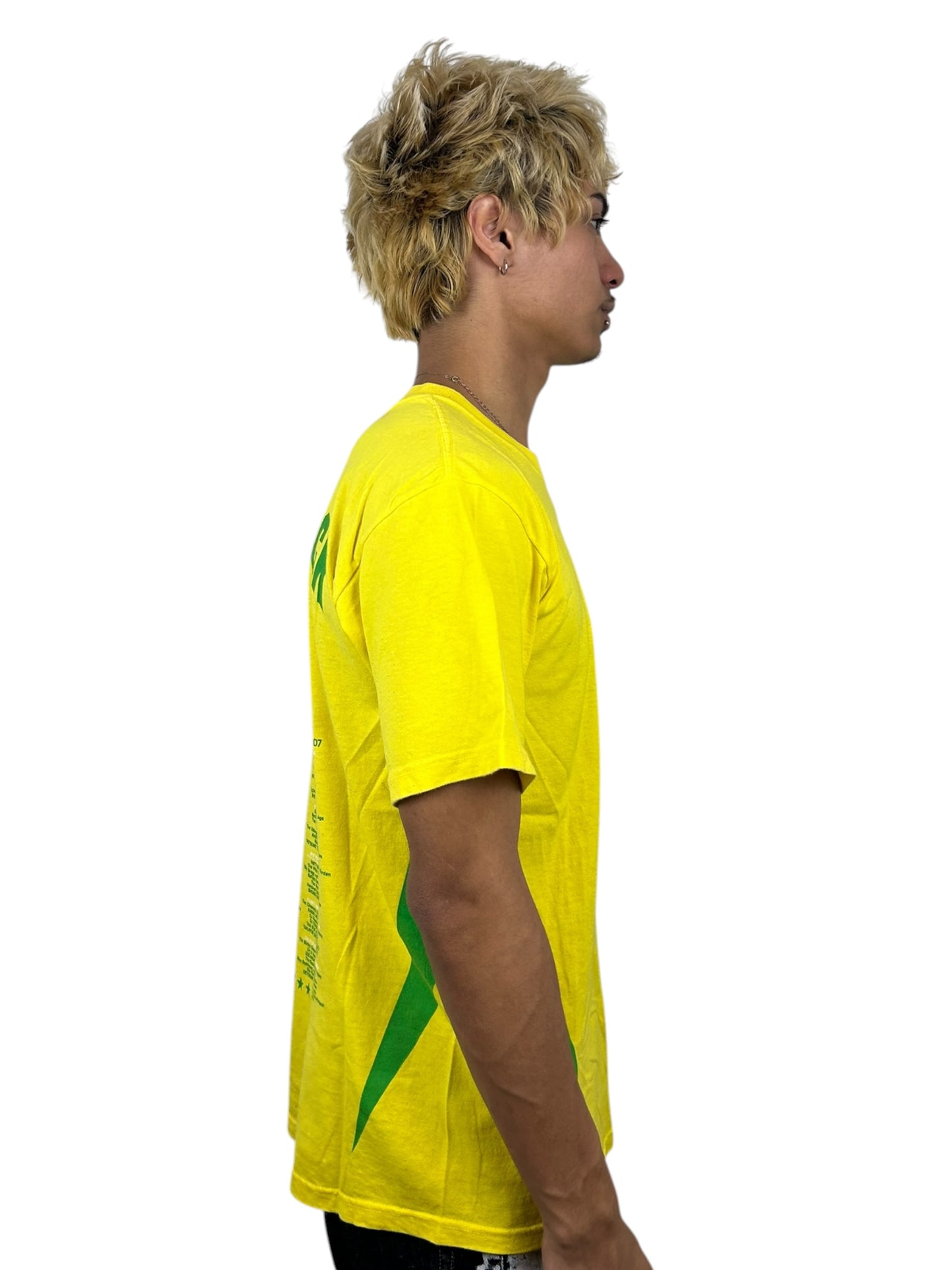 2002 Fuji Rock Festival FRF Brazil Style Graphic Lineup Print T-Shirt (M)