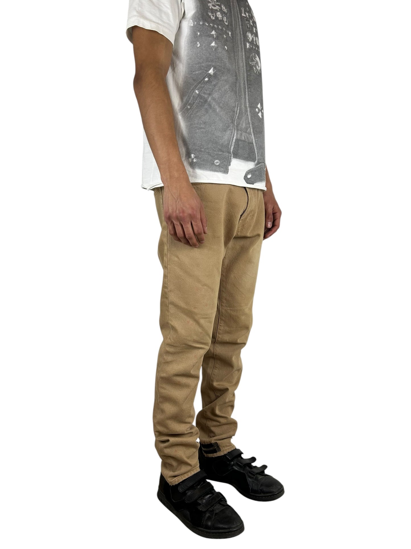 424 Asymmetric Ankle Zipper Skinny Denim (32x32)