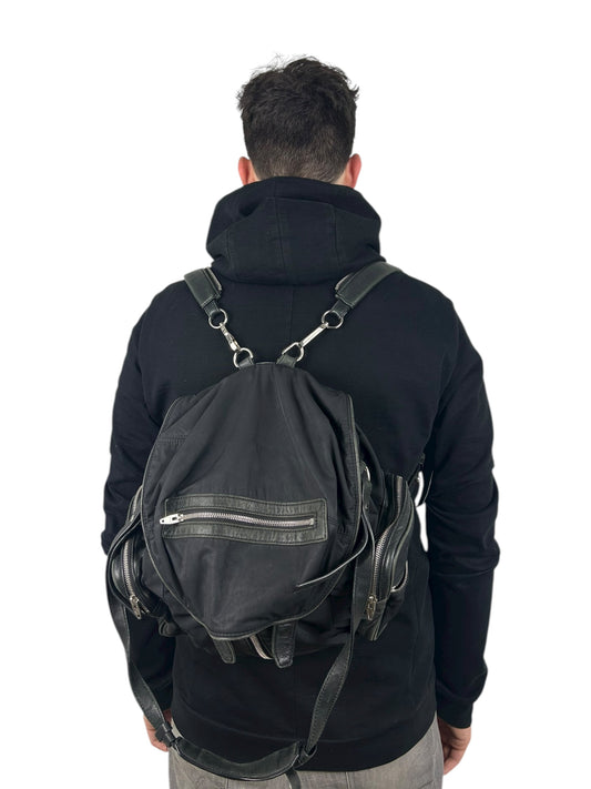 2010s Alexander Wang Marti Nylon/Leather Backpack