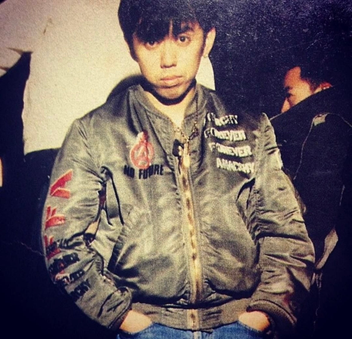 1993 A.F.F.A Custom Stencil 1 OF 1 MA-1 Bomber Bootleg/Reproduction (L)