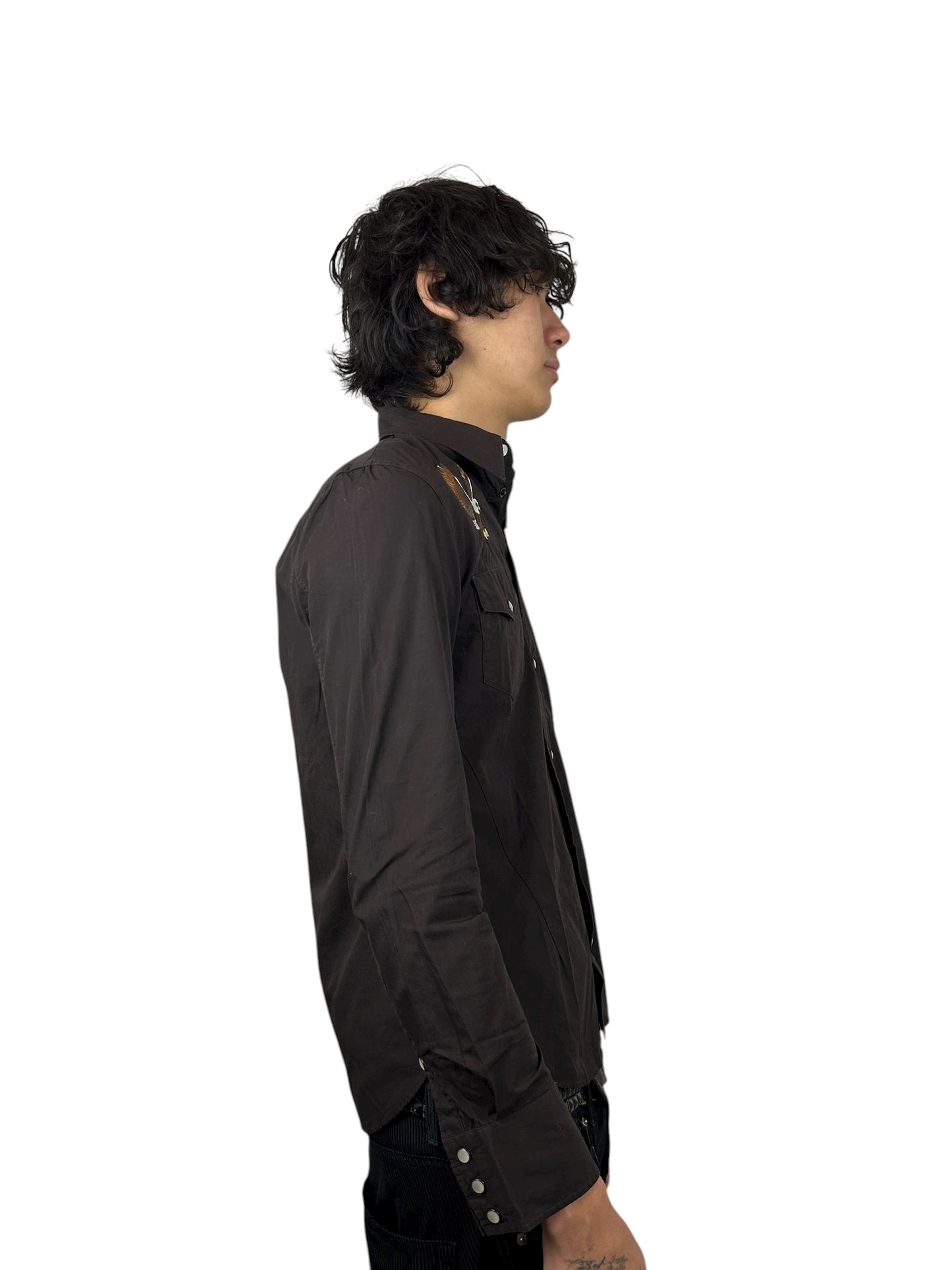 2007FW Number (N)ine “Love God Murder” Eagle Western Shirt (M)