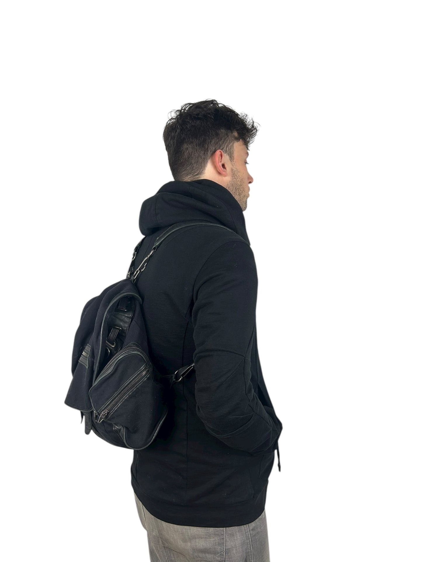 2010s Alexander Wang Marti Canvas/Leather Backpack