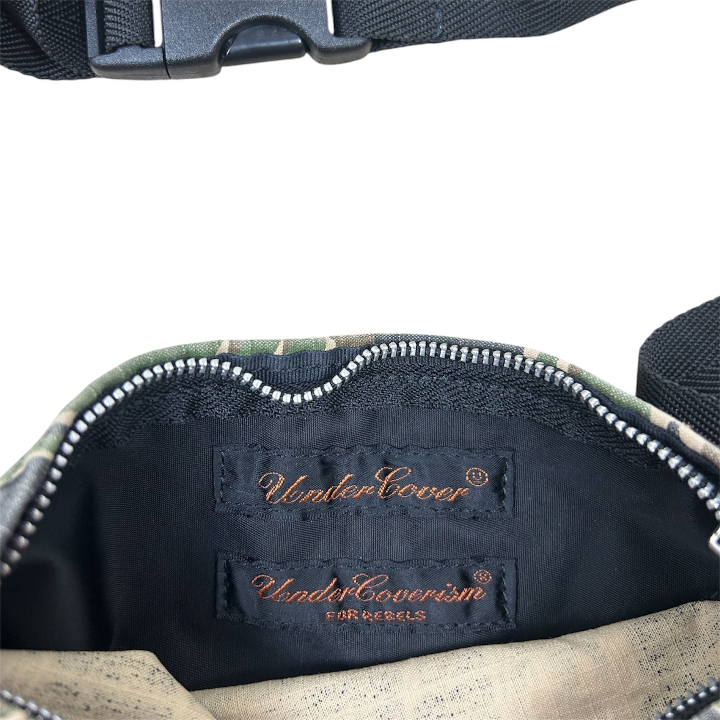 2005SS Undercover “But Beautiful II” Tiger Camo Canvas Utility Shoulder Bag