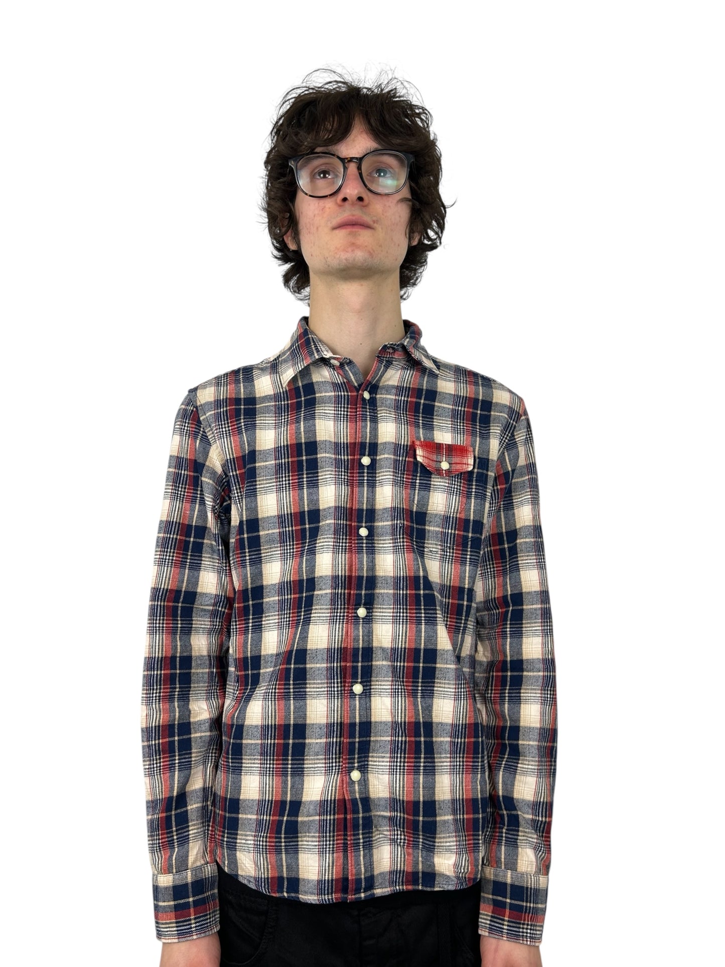 2000s PPFM “Wustenfuchs 1944” WWII Tartan Check Flannel (L)