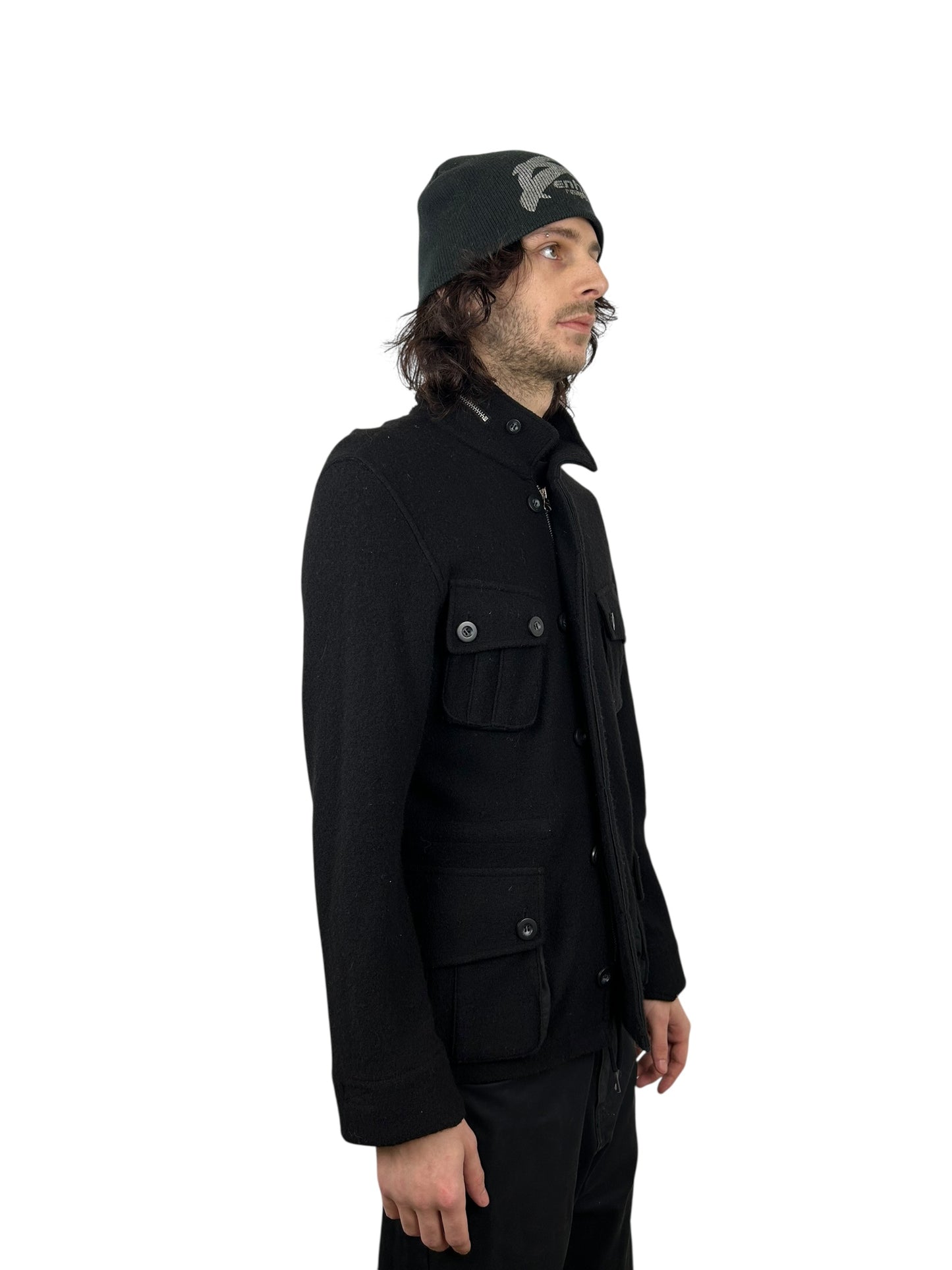 2000s PPFM Military Wool Cargo Jacket (M)