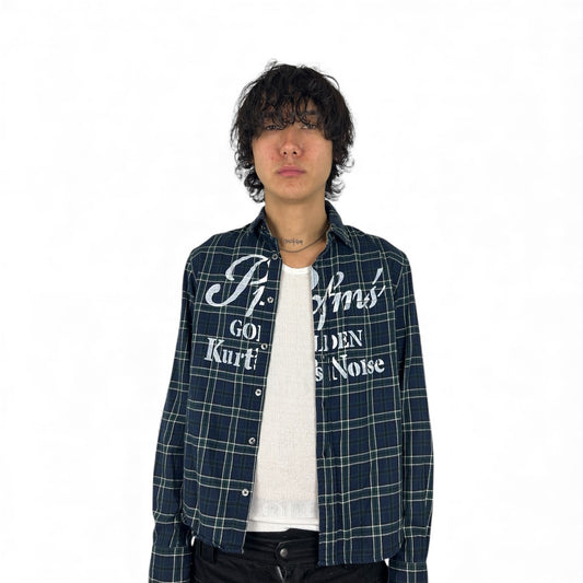 PPFM “Golden Kurt’s Noise” Black Watch Tartan Flannel (L)