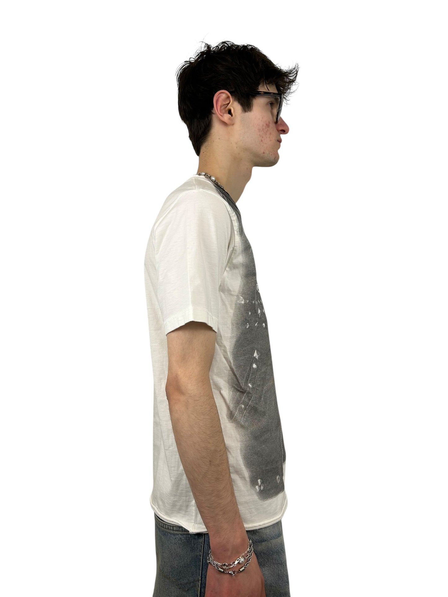 2000s A.F.F.A Sid Vicious Biker Vest Trompe L’oiel T-shirt (M)