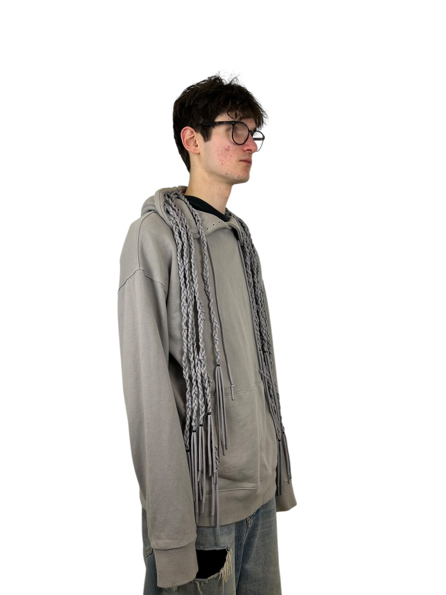 Post Archive Faction Multi Braided Grommet Sweater (L)