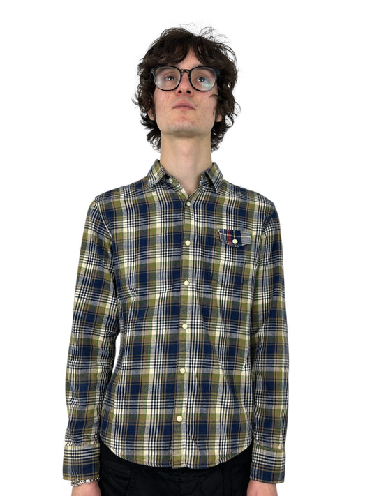 2000s PPFM “Wustenfuchs 1944” WWII Tartan Check Flannel (M)