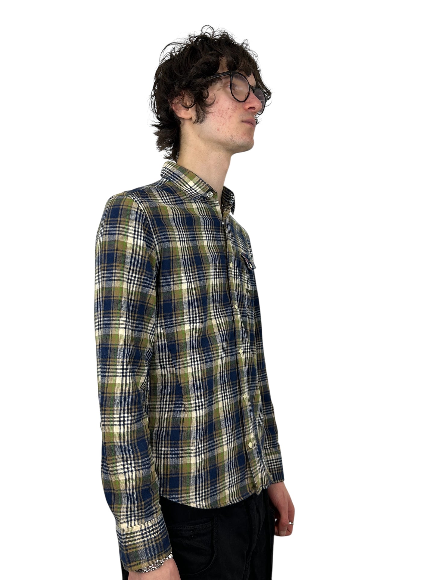 2000s PPFM “Wustenfuchs 1944” WWII Tartan Check Flannel (M)