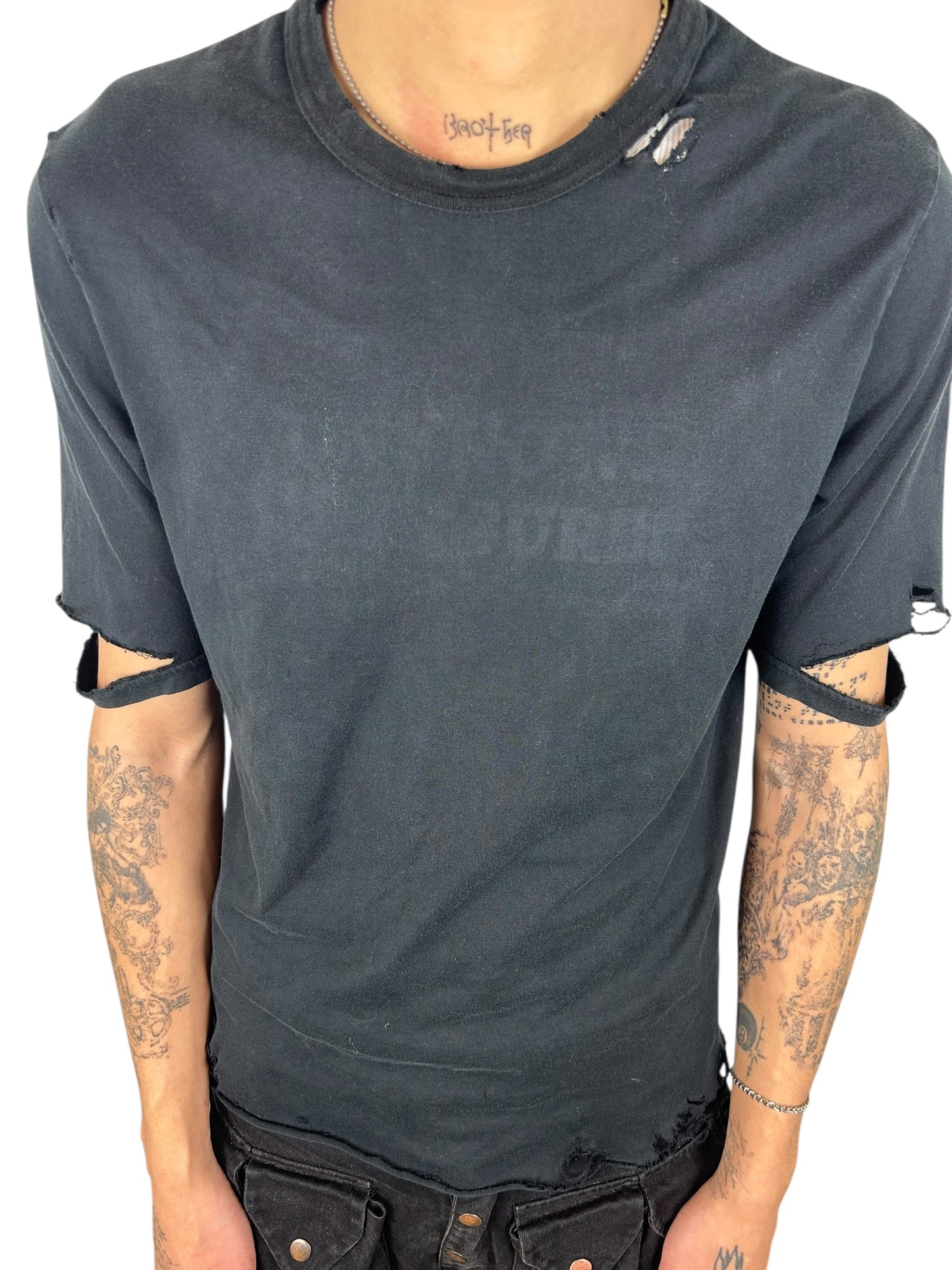 2007SS Undercover Distressed “Unknown Pleasures” Joy Division Graphic T-shirt (L)