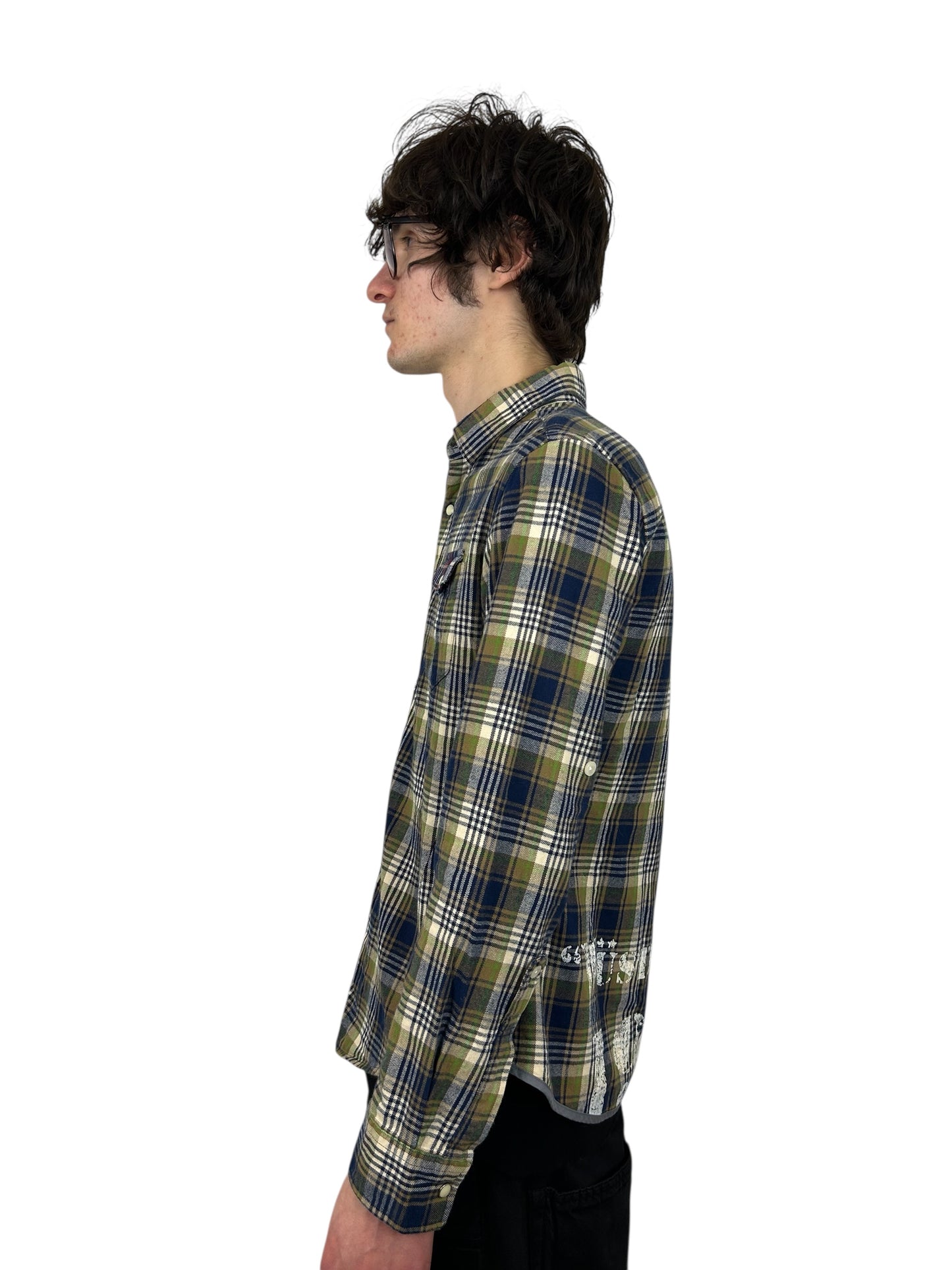 2000s PPFM “Wustenfuchs 1944” WWII Tartan Check Flannel (M)