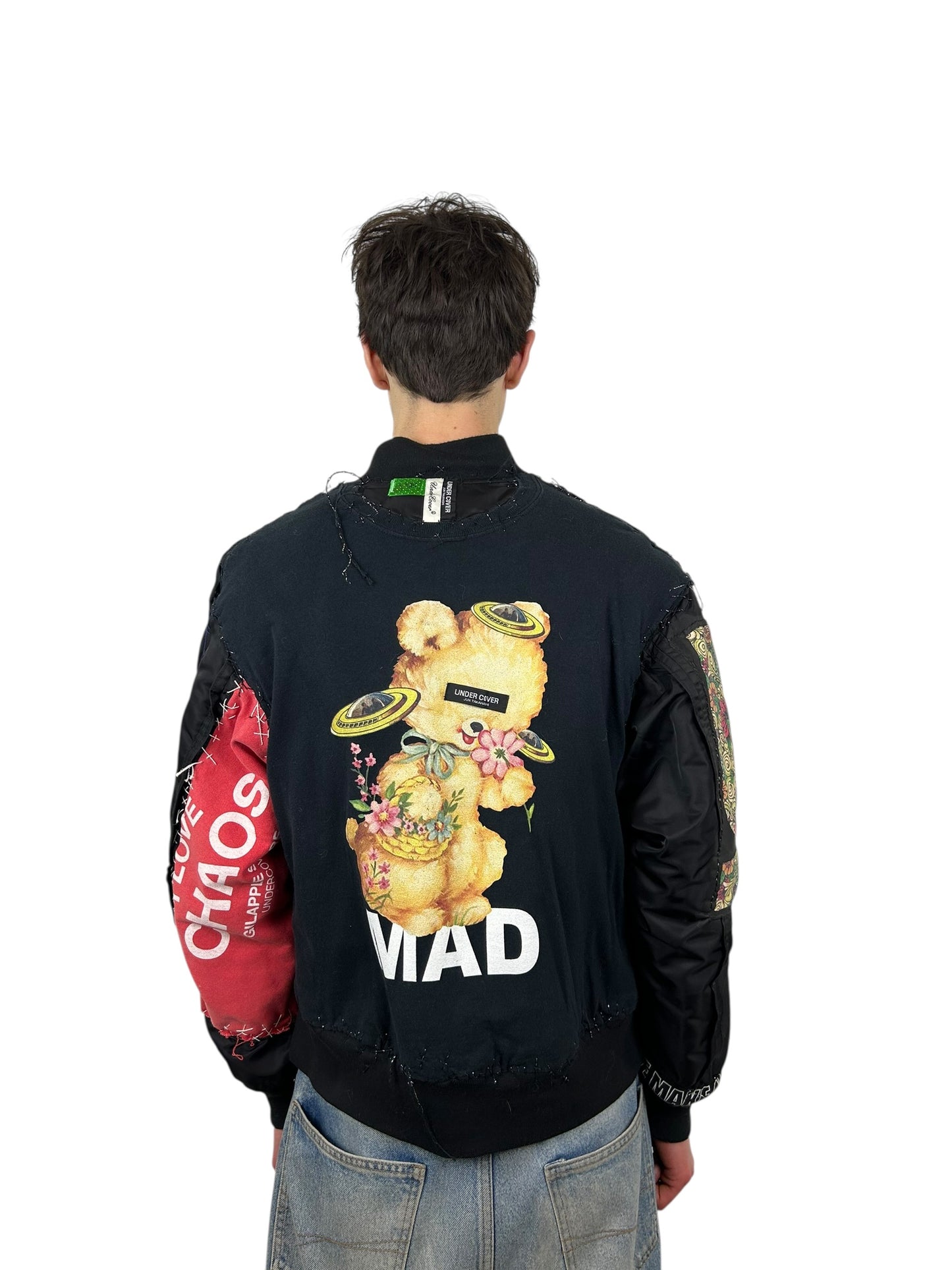 Undercover “Frankenstein” Spliced Tee Graphic MA-1 Bomber (L)