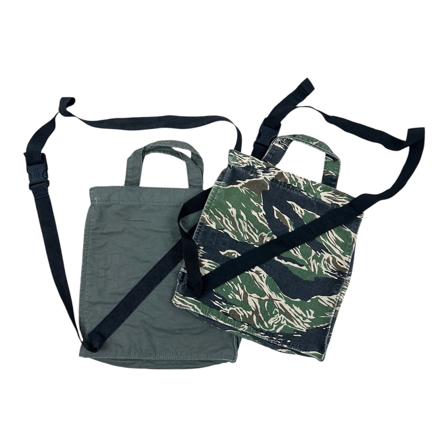 2005SS Undercover “But Beautiful II” Tiger Camo Canvas Utility Shoulder Bag