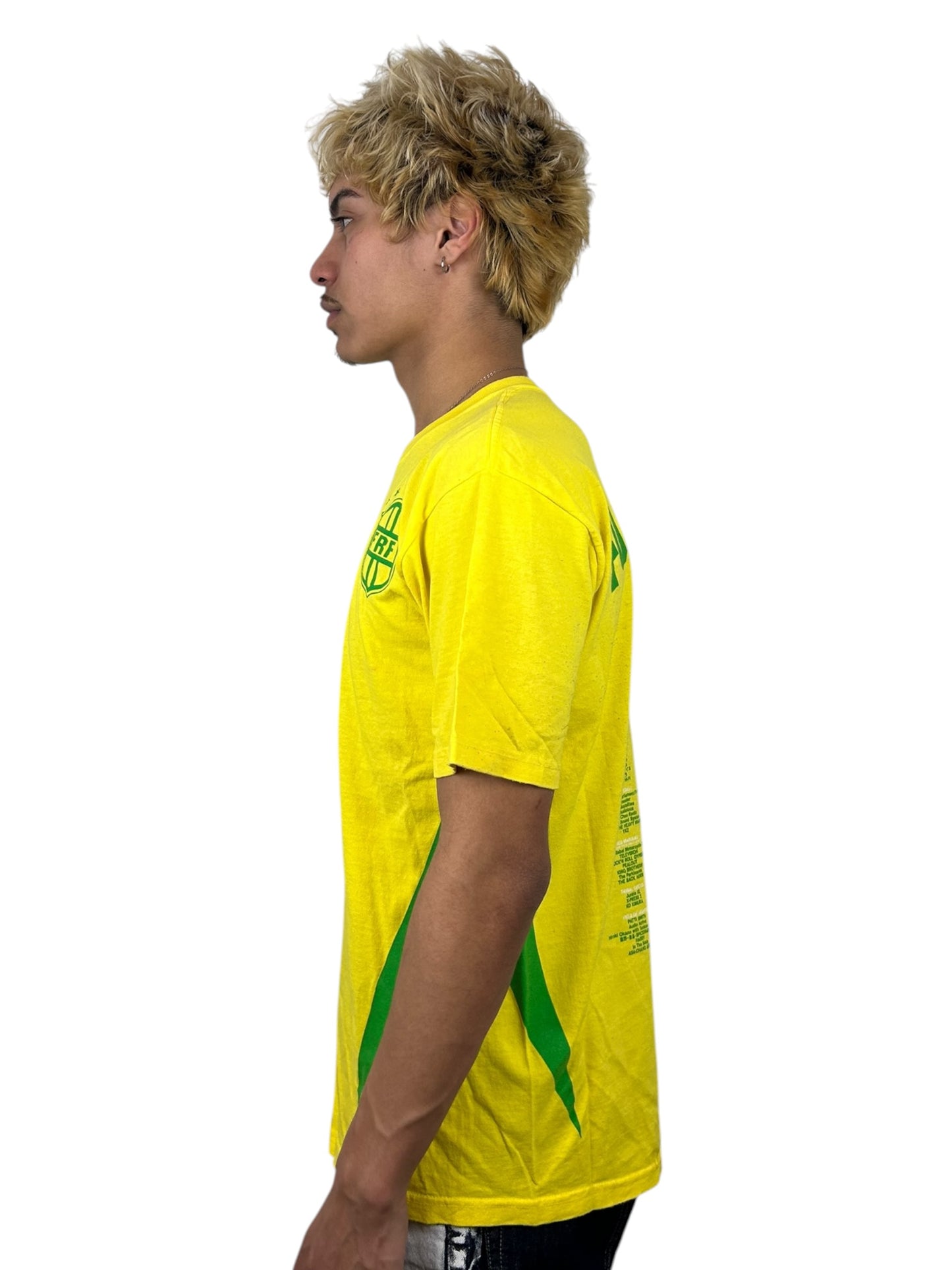 2002 Fuji Rock Festival FRF Brazil Style Graphic Lineup Print T-Shirt (M)