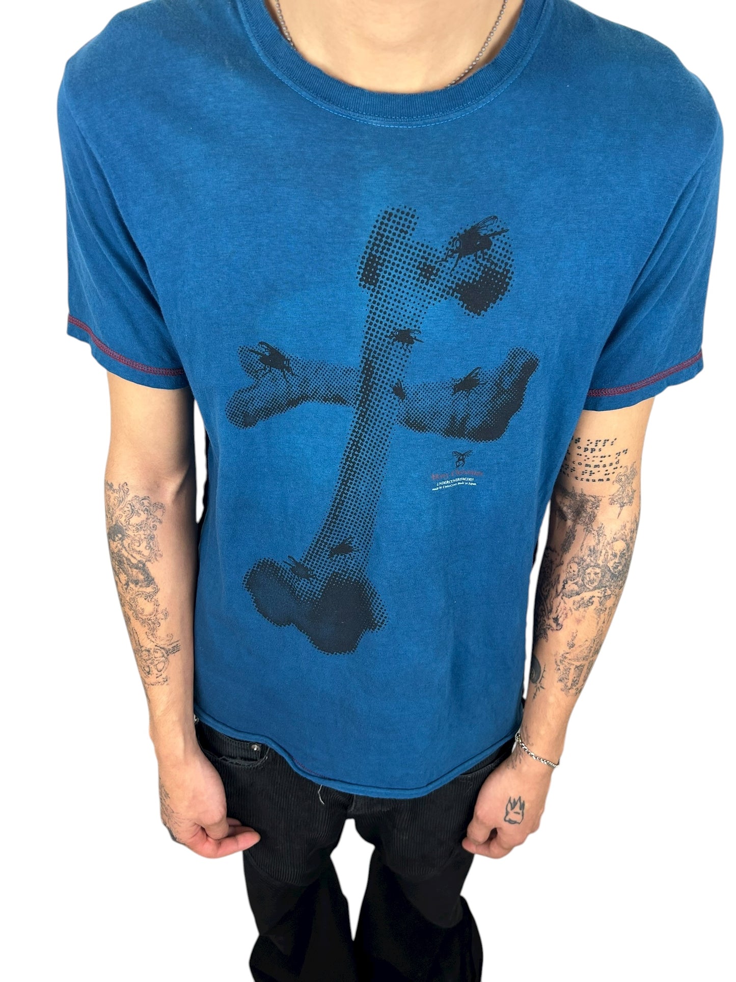 2003SS Undercover Scab “Bone Cross” T-Shirt (M)