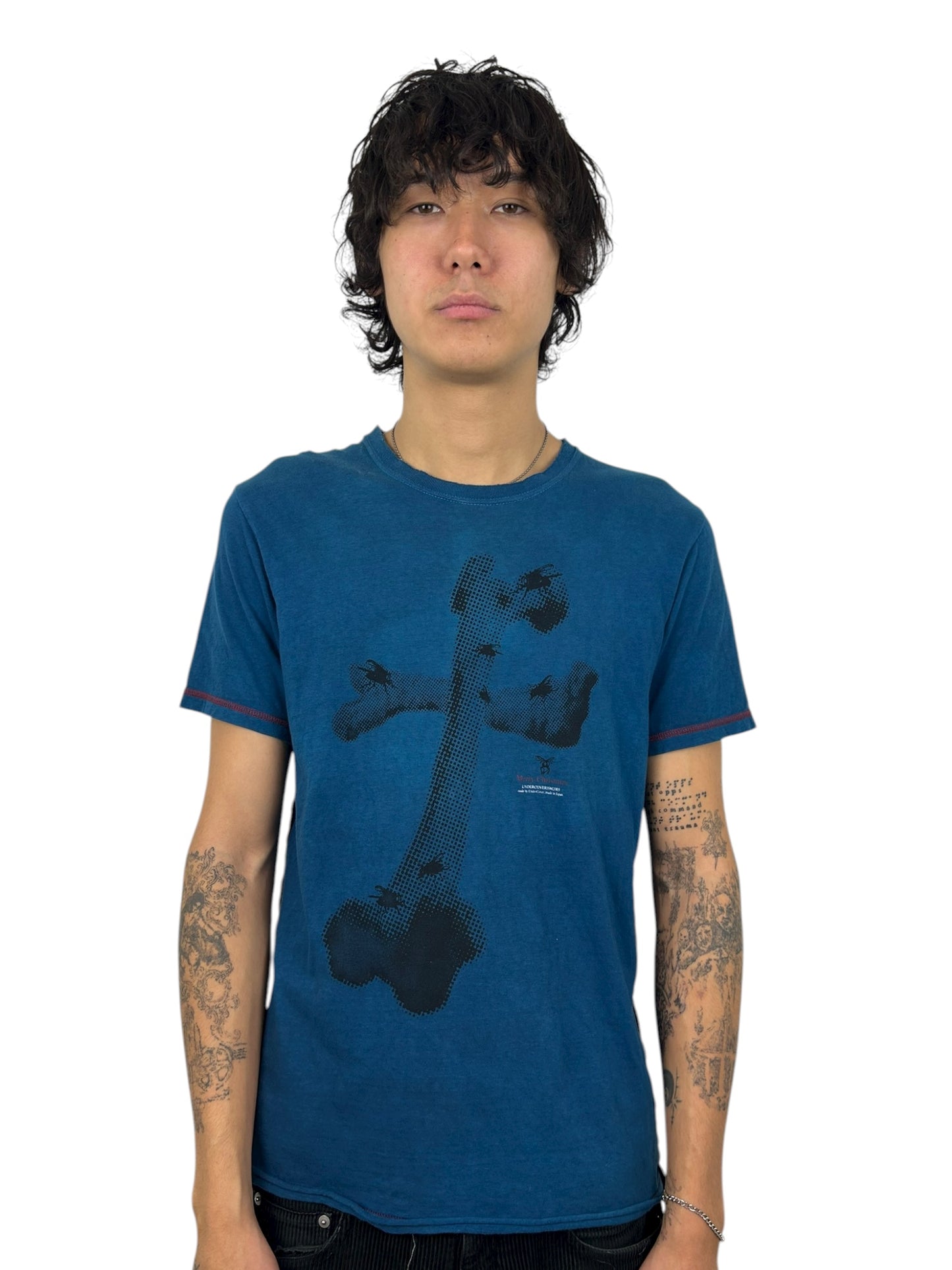2003SS Undercover Scab “Bone Cross” T-Shirt (M)