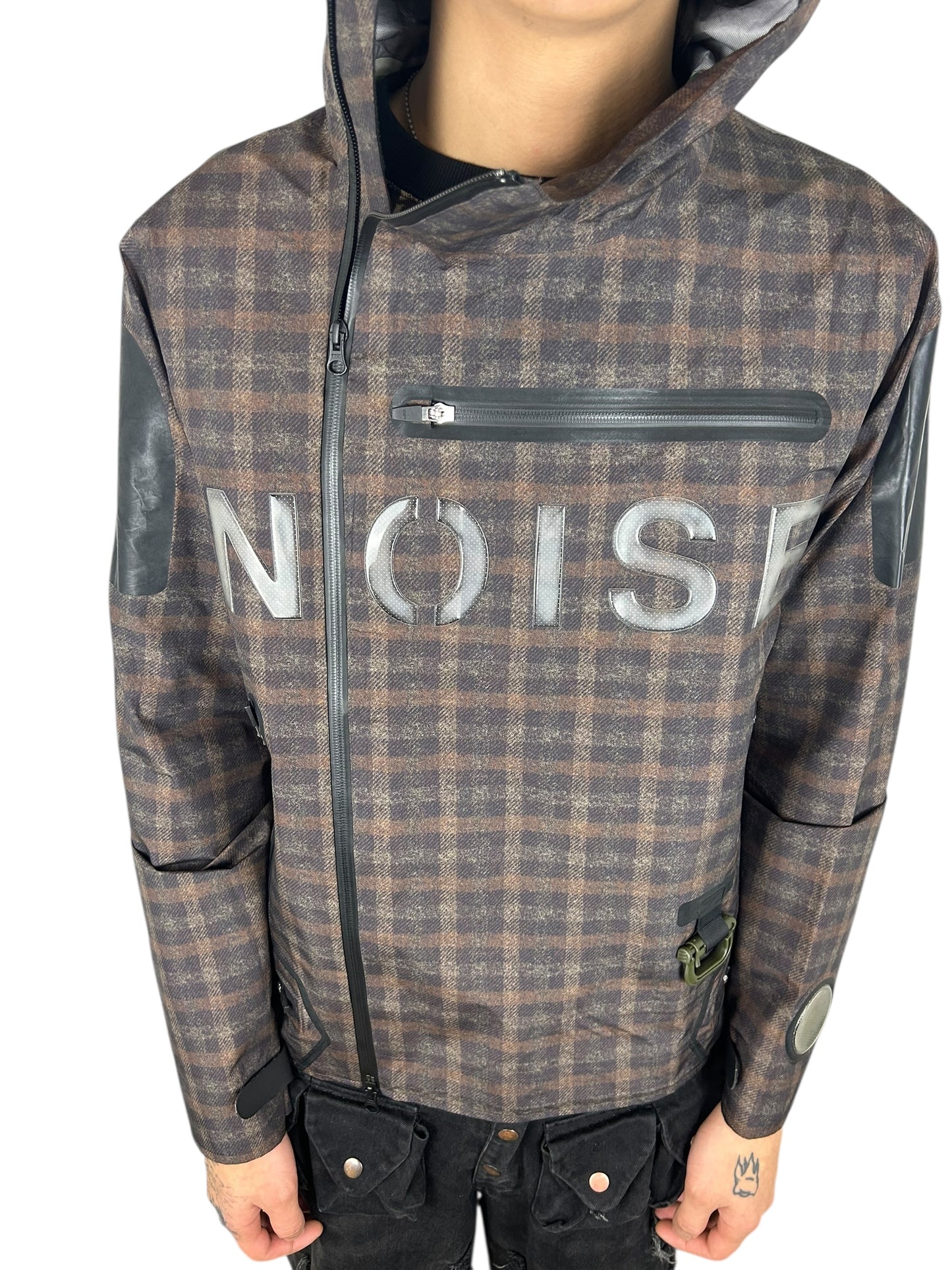 2014SS Undercover Sample “Noise” Plaid Rain Jacket (L)