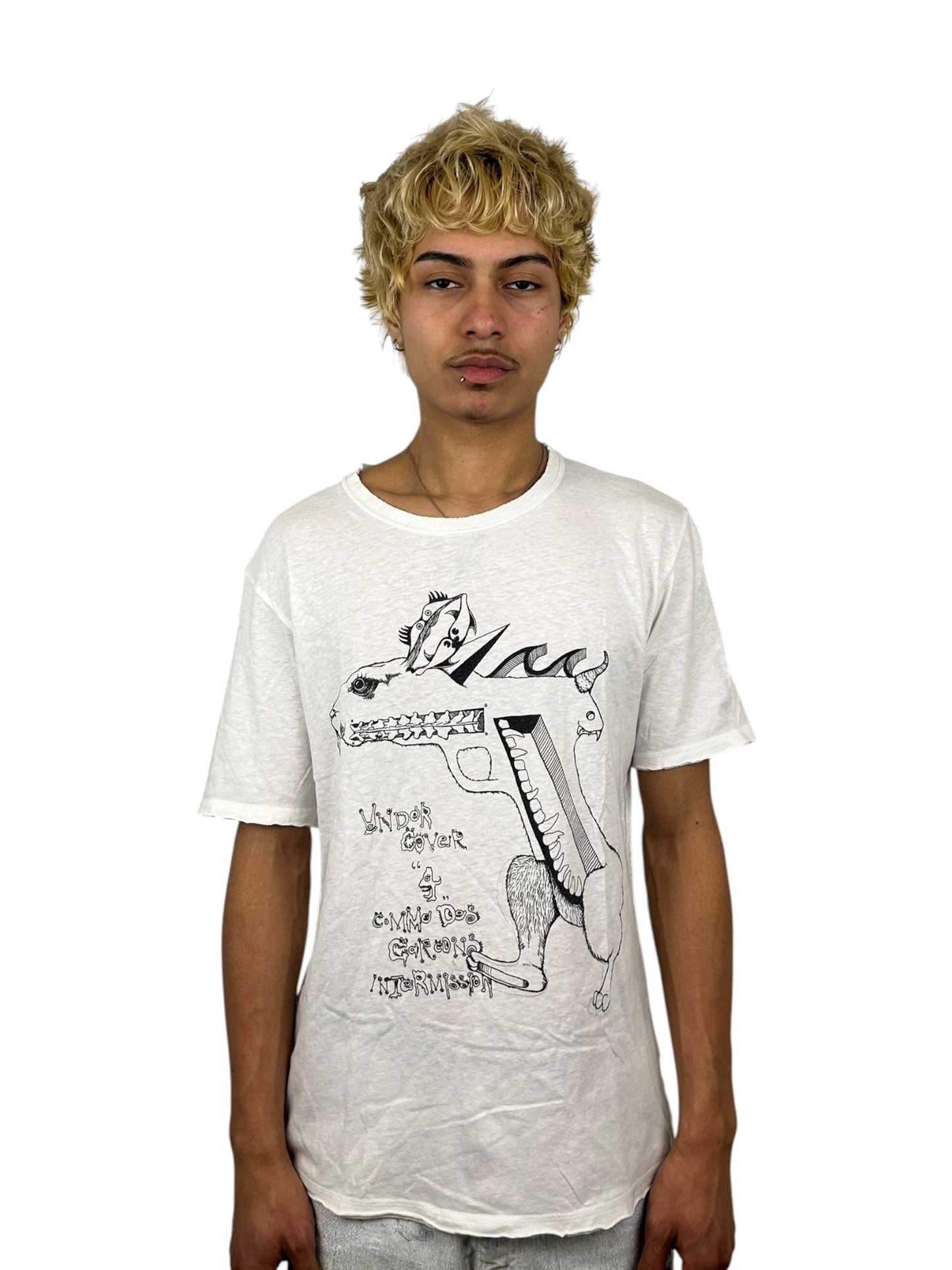 2004 Undercoverism x Comme des Garçons Hybrid Animal Gun Graphic T-Shirt (M)