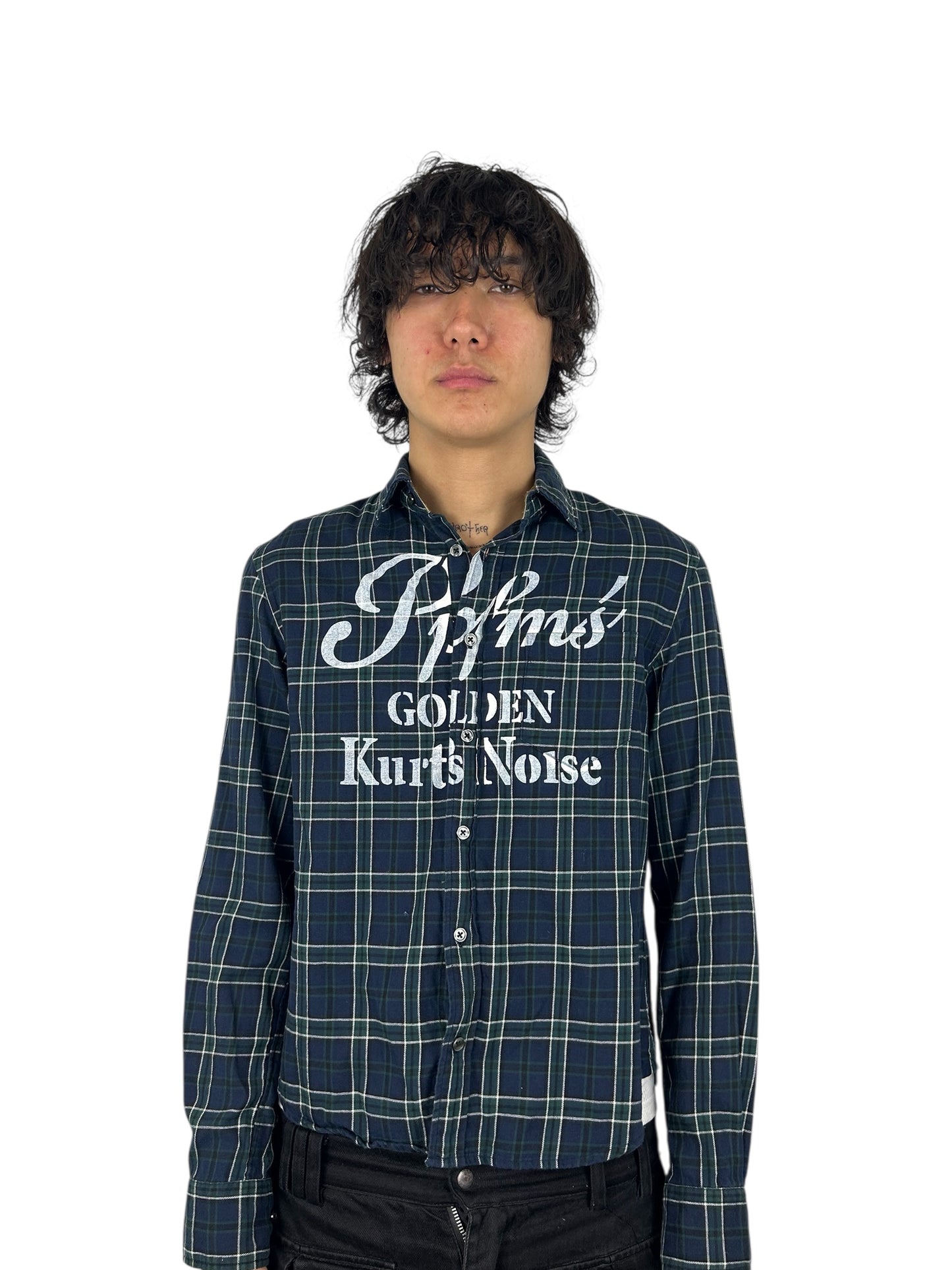 PPFM “Golden Kurt’s Noise” Black Watch Tartan Flannel (M)