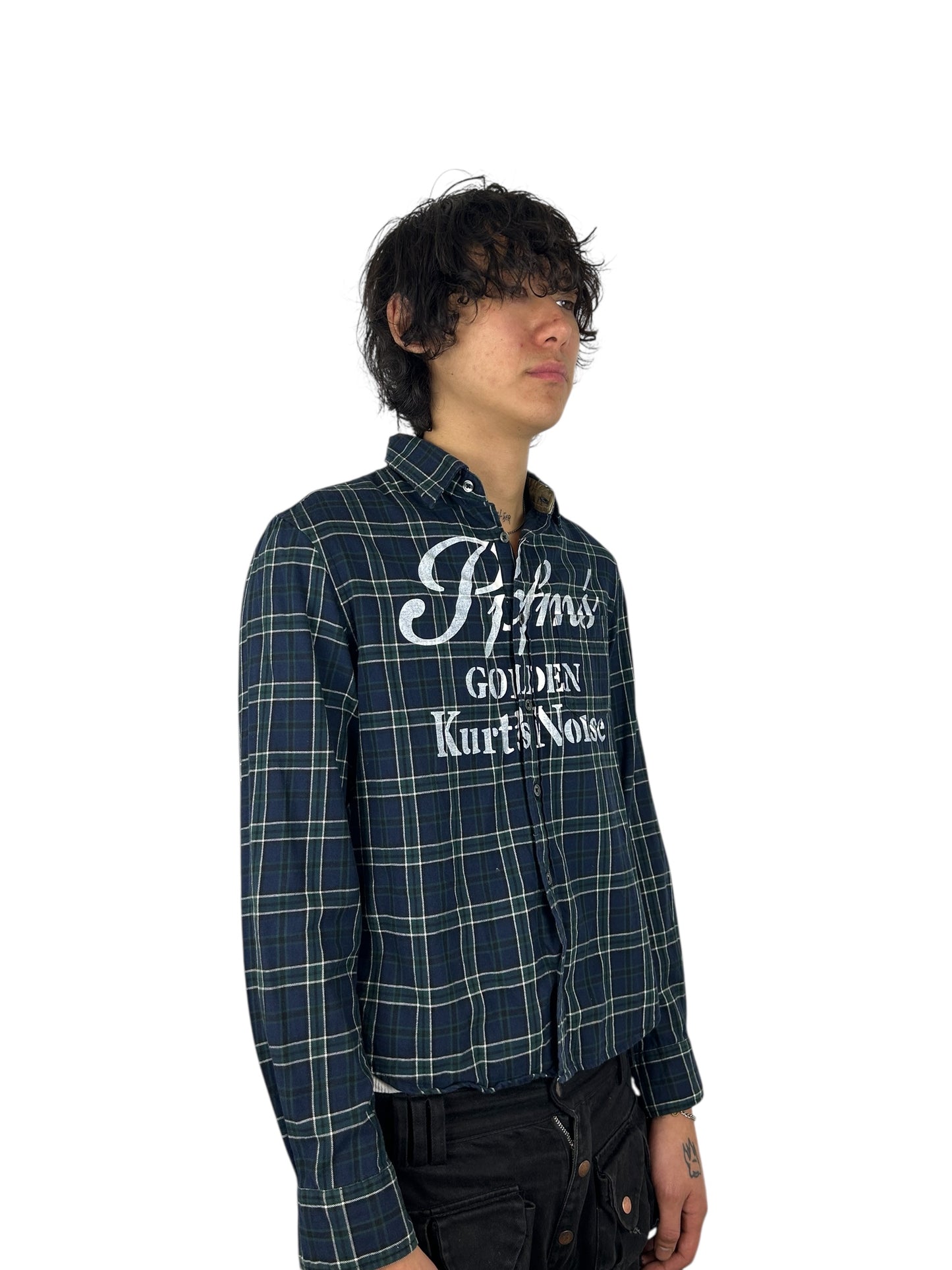 PPFM “Golden Kurt’s Noise” Black Watch Tartan Flannel (M)