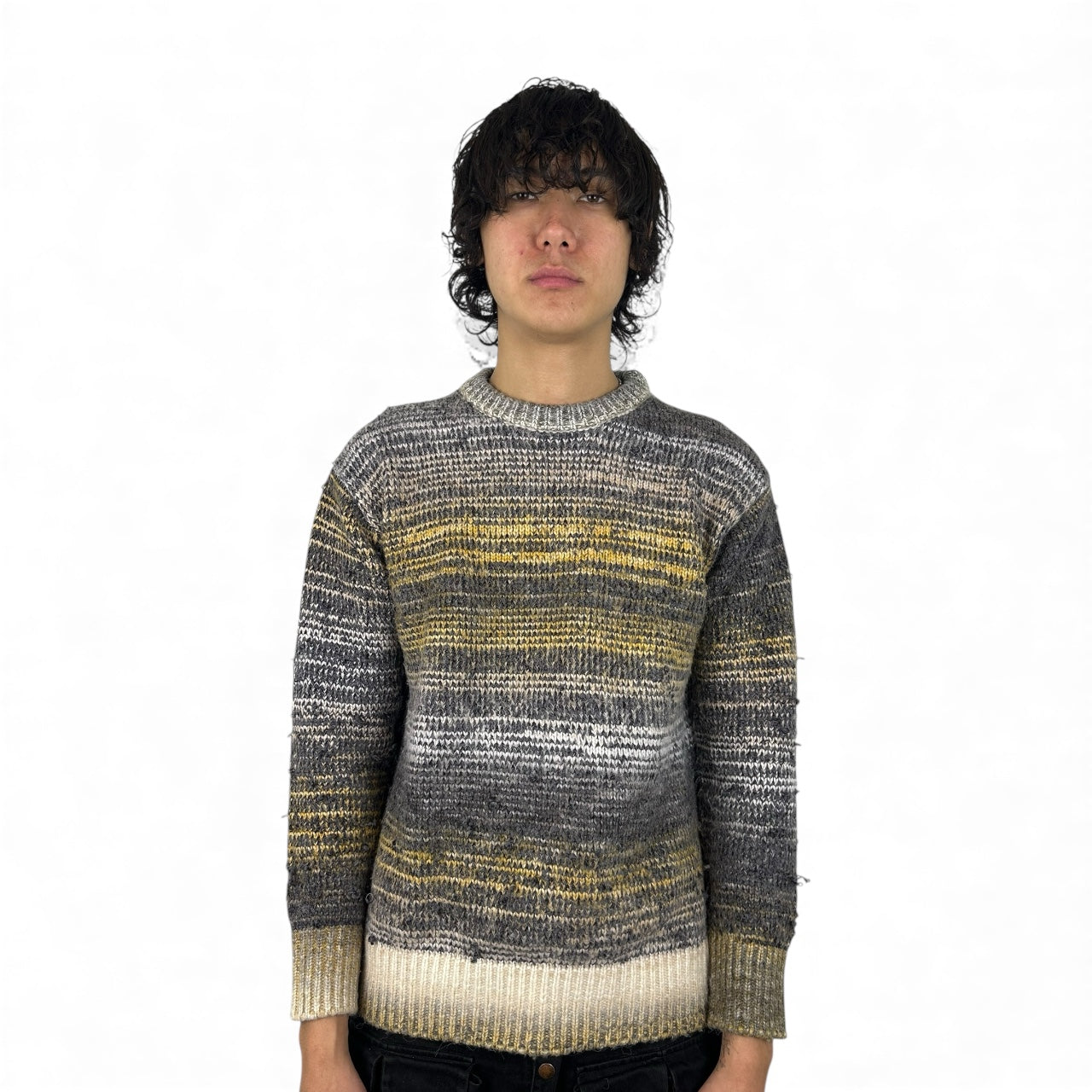 Number (N)ine Gradient Distressed Knit Sweater (L)