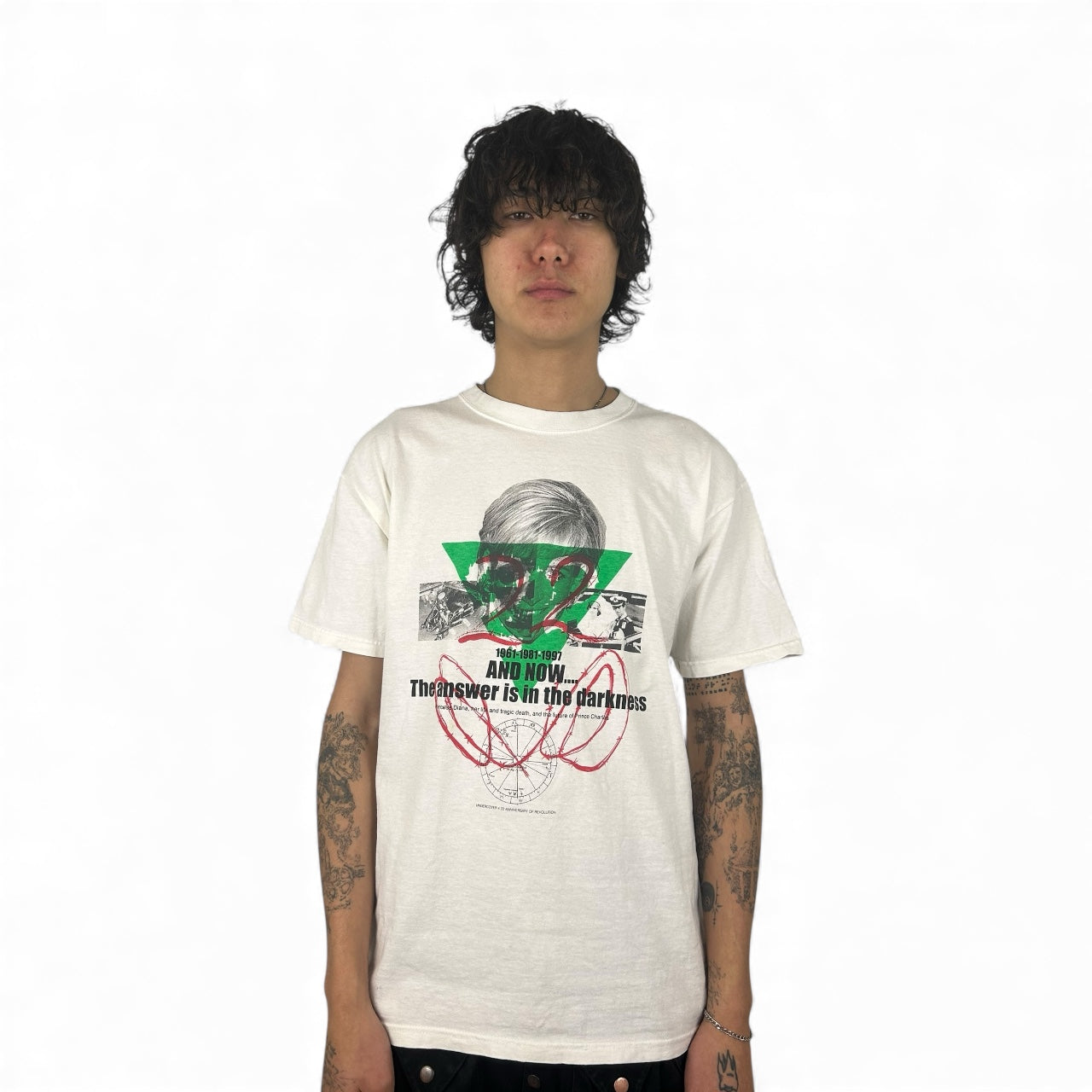 1998SS Undercover “The Answer Is in the Darkness” Princess Diana Graphic T-Shirt