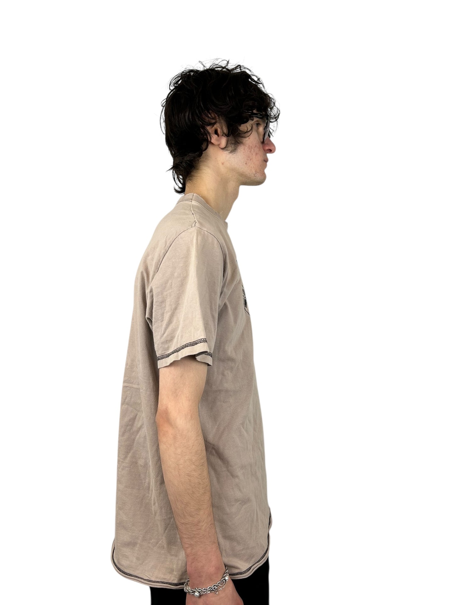 2003FW Undercover "Merry Christmas" Paperdoll Raw Edge T-shirt (XL)