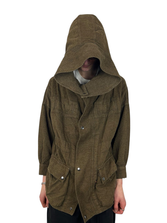 ZUCCa Lightweight Cotton Mod
Coat With Huge Drape Hood (L)