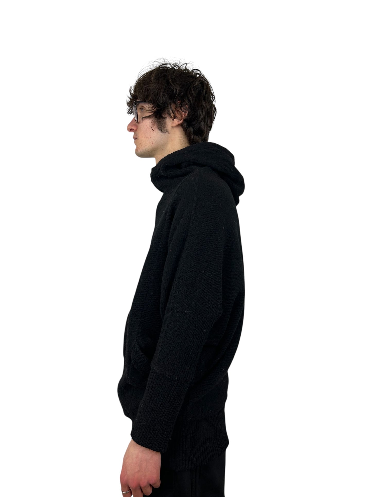 2013AW Zucca Momonga High-Zip Flying-Squirrel Knit Hoodie (M)