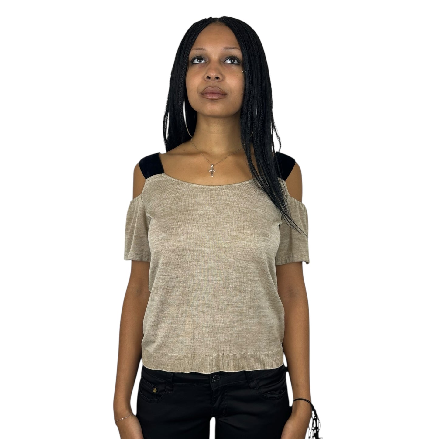 2000’s Prada Off The Shoulder Tank Top (S)