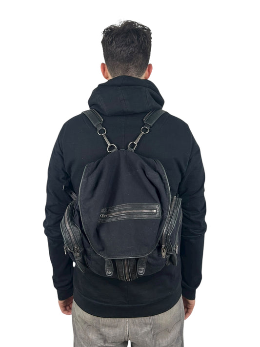 2010s Alexander Wang Marti Canvas/Leather Backpack