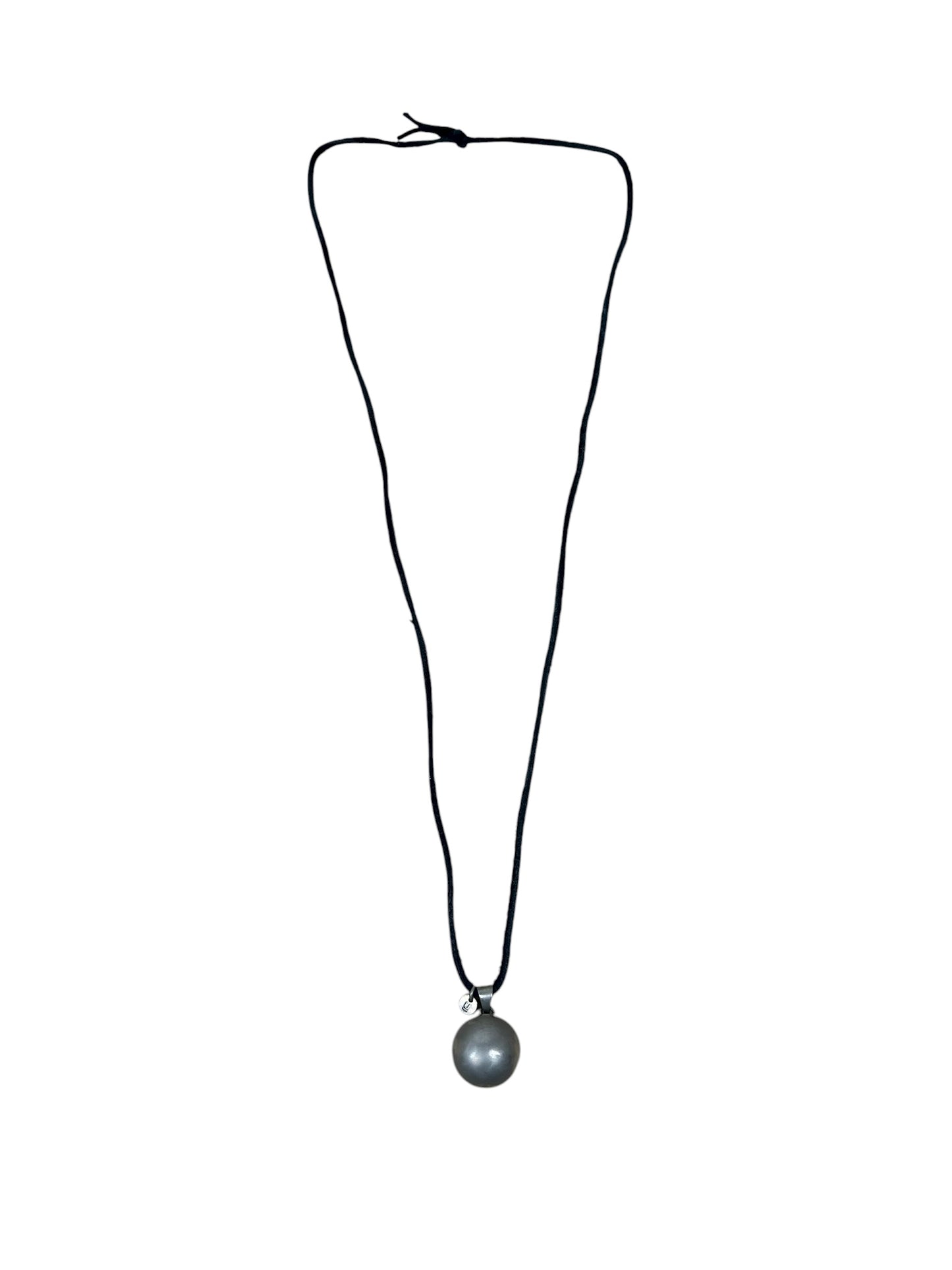 2003SS Undercover Scab Ball Pendant Leather Necklace