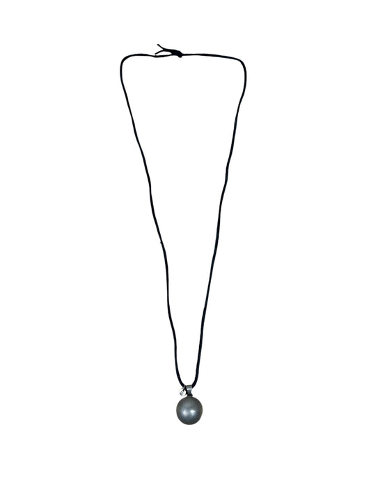 2003SS Undercover Scab Ball Pendant Leather Necklace