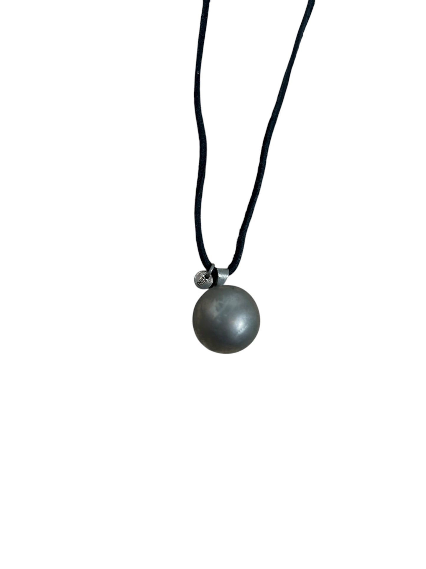 2003SS Undercover Scab Ball Pendant Leather Necklace