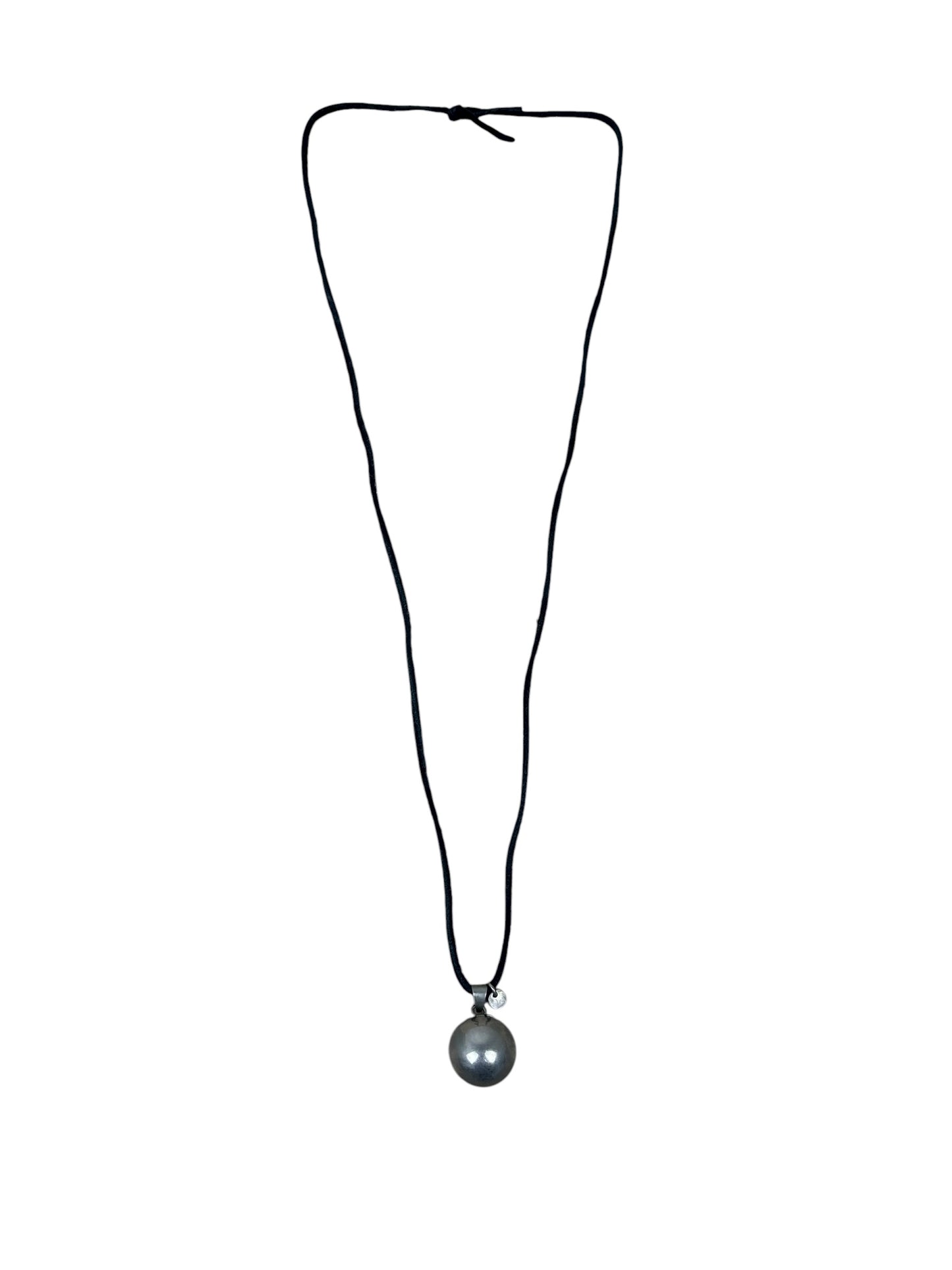 2003SS Undercover Scab Ball Pendant Leather Necklace