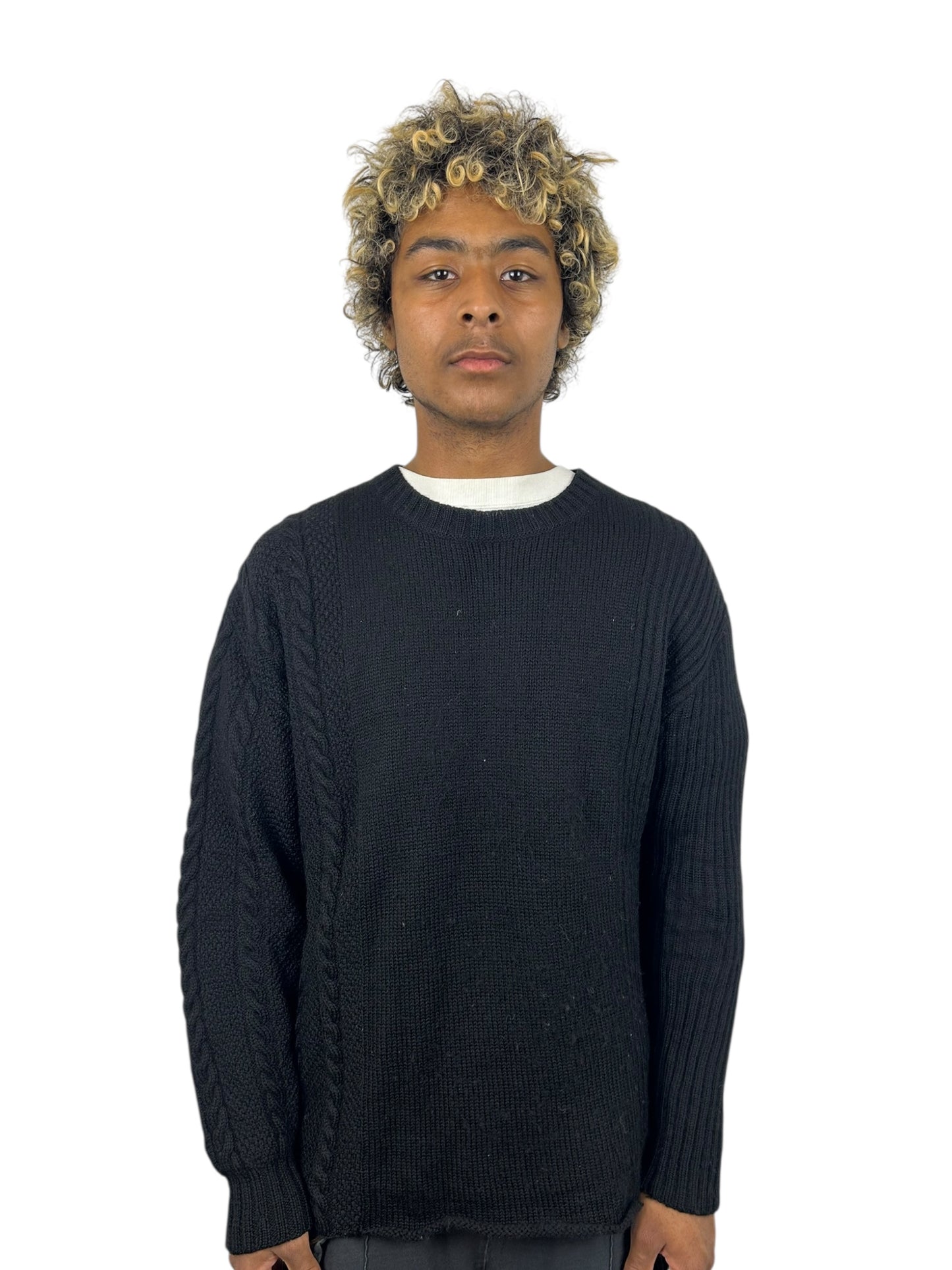 1998AW Undercover Asymmetrical Wool
Fisherman Knit Sweater (L)